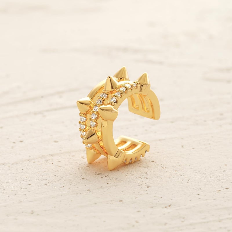 MYEARS Women Ear Cuff Earring Gold Non Pierced Ear Cartilage Clip on Wrap Hoop 14K Gold Filled Tiny Boho Beach Simple Minimalist Delicate Handmade Hypoallergenic Jewelry Gift-Sold as Single/Pair - Image 5